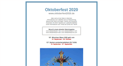 Desktop Screenshot of oktoberfest2020.de